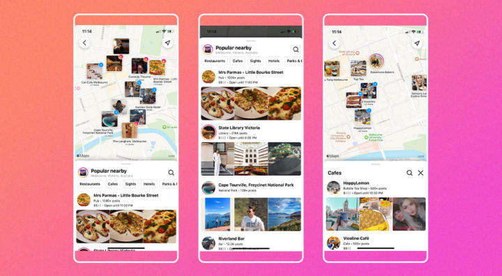 Instagram new shop local maps feature